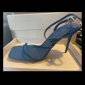 PLT Blue strappy heels